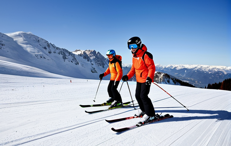 **
"A professional ski instructor, fully clothed in a modest winter ski suit, demonstrating basic skiing techniques to a small group of beginners on a gentle snowy slope, safe for work, appropriate content, family-friendly, perfect anatomy, correct proportions, well-formed hands, proper finger count, natural body proportions, bright daylight, mountain background, professional photography, high quality."
**