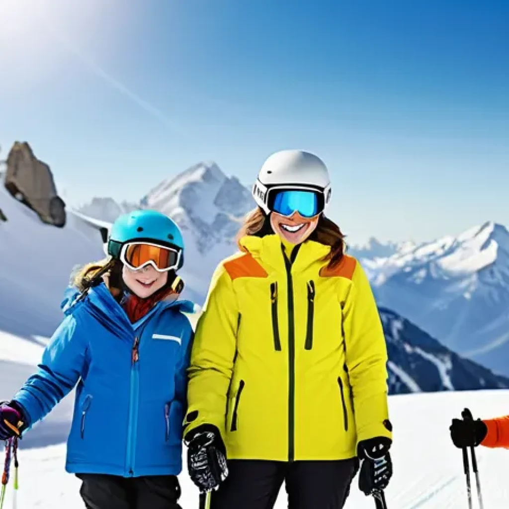 스키 강사의 소셜미디어 활용법 - **Prompt:** A dynamic, high-quality photograph of a cheerful male or female ski instructor, fully cl...