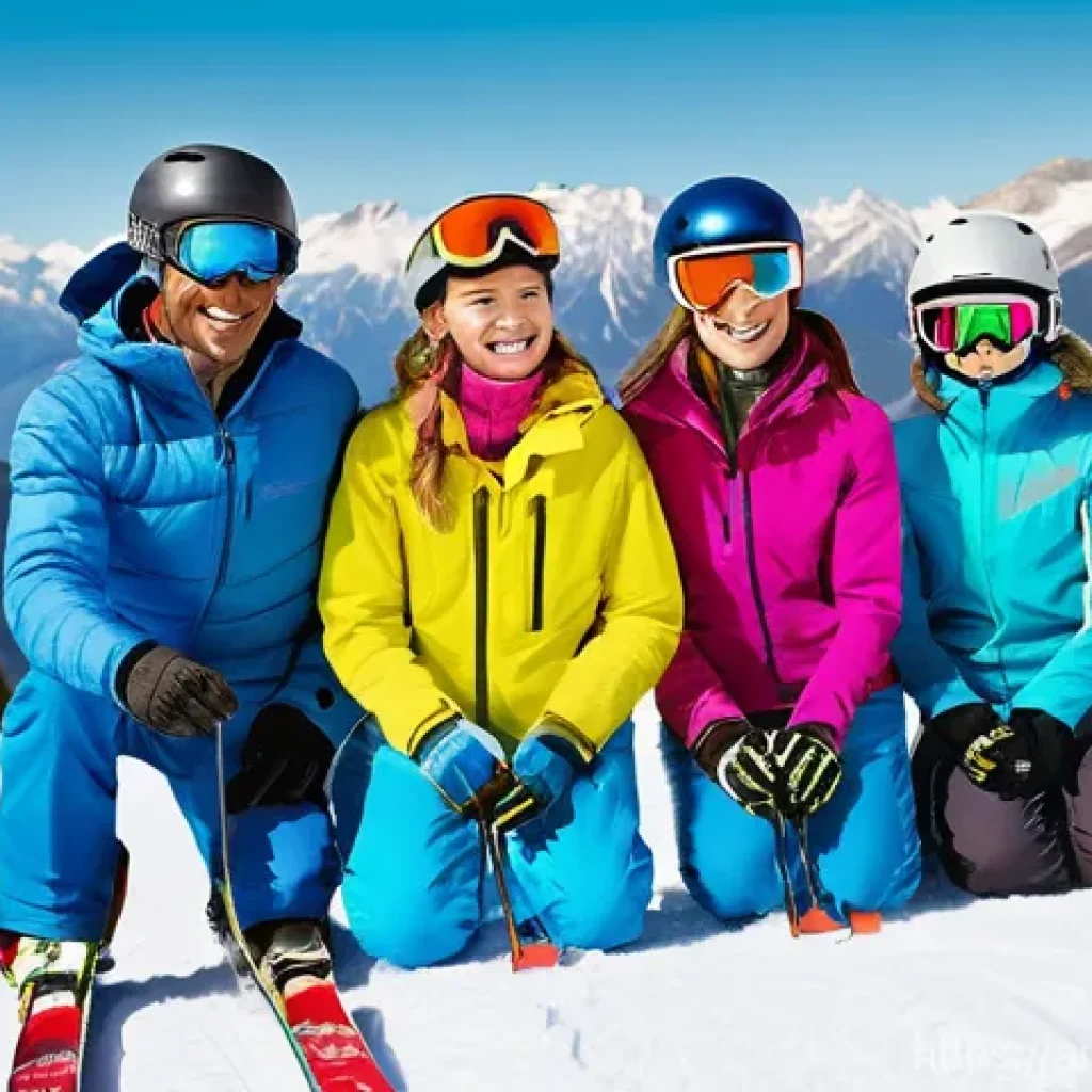 스키 강사의 국제 트렌드 세미나 참여 - **Prompt 1: Personalized Ski Coaching**
"A vibrant, dynamic illustration depicting a diverse gro...