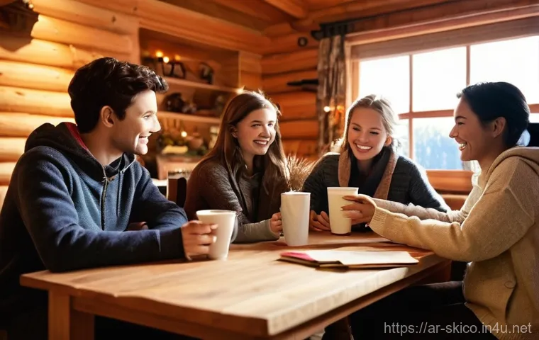 스키 강사의 장기 고객 관계 유지 비결 - **Prompt 2: Shared Joy and Memorable Moments**
A lively scene showing a family of four (parents ... 스키 강사의 장기 고객 관계 유지 비결 - **Prompt 2: Shared Joy and Memorable Moments**
A lively scene showing a family of four (parents ...