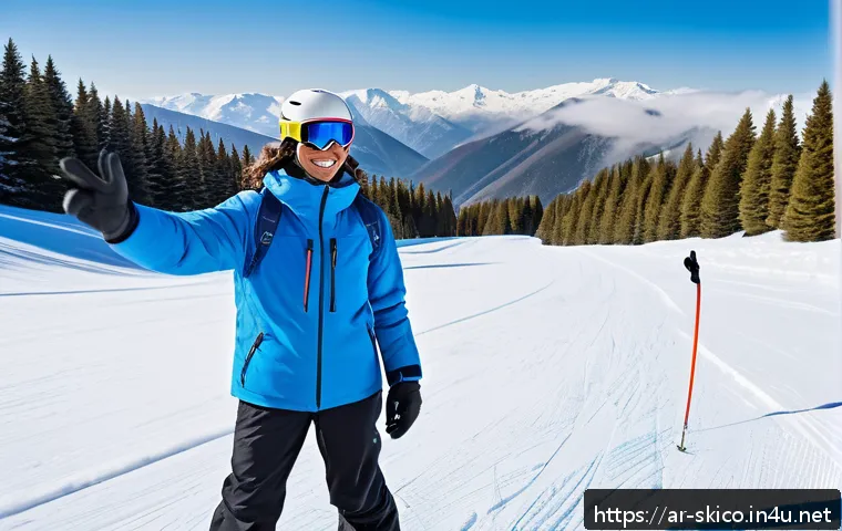 스키 강사의 자격 시험 준비 과정 - A professional Arabic ski instructor wearing full winter sports gear including insulated jacket, ski...