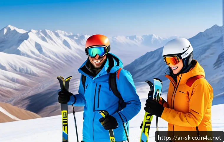 스키 강사의 자격증 취득 팁 - A professional ski instructor training session on a snowy mountain slope in the Arabian Peninsula, f...